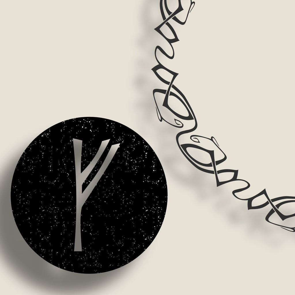 Our Knotwork Border paired with our Branch Rune Style
Custom Elder Futhark Rune Sets, Made In Canada By True North Runes