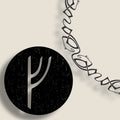 Our Knotwork Border paired with our Bowed Rune Style
Custom Elder Futhark Rune Sets, Made In Canada By True North Runes