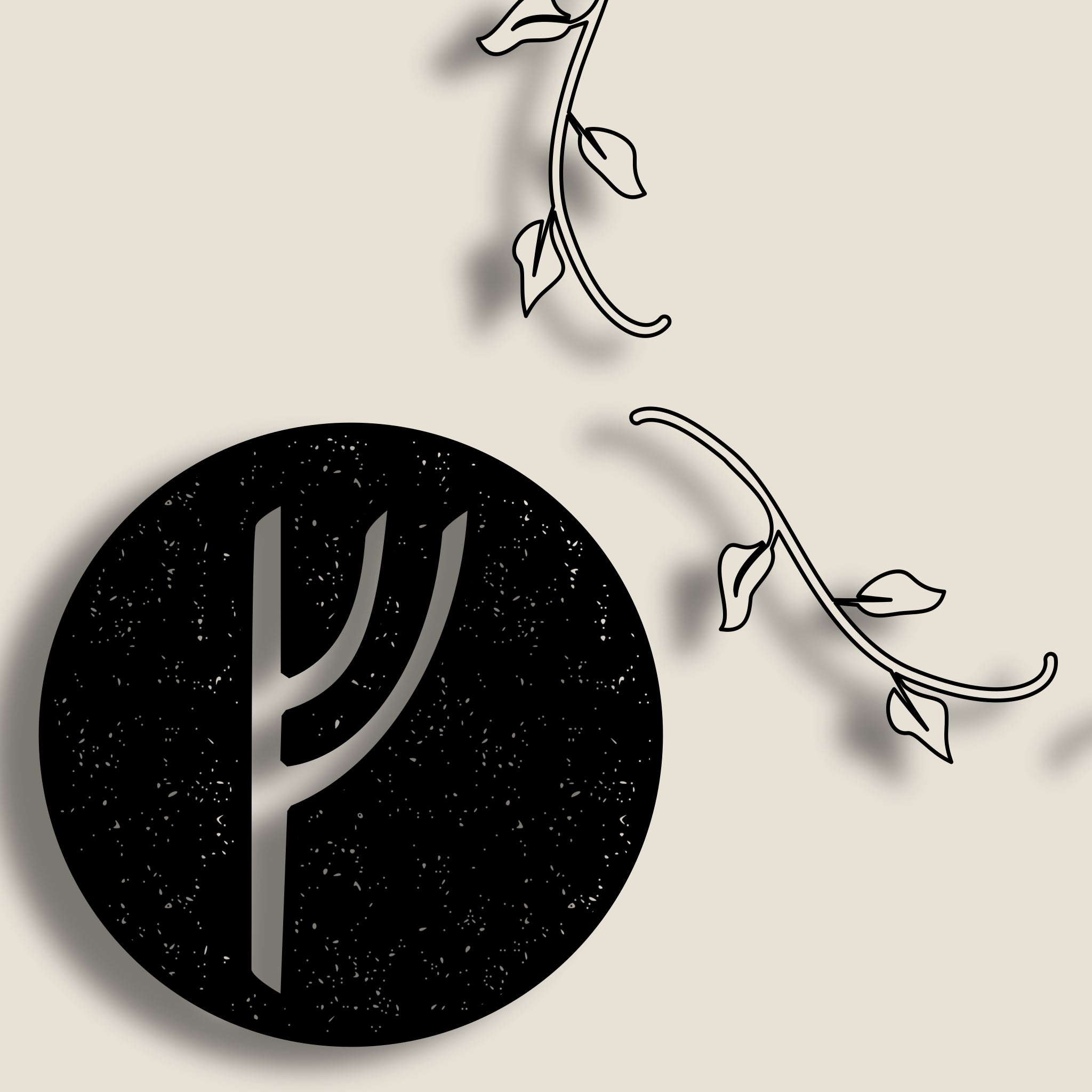 Our Vine Border paired with our Bowed Rune Style
Custom Elder Futhark Rune Sets, Made In Canada By True North Runes