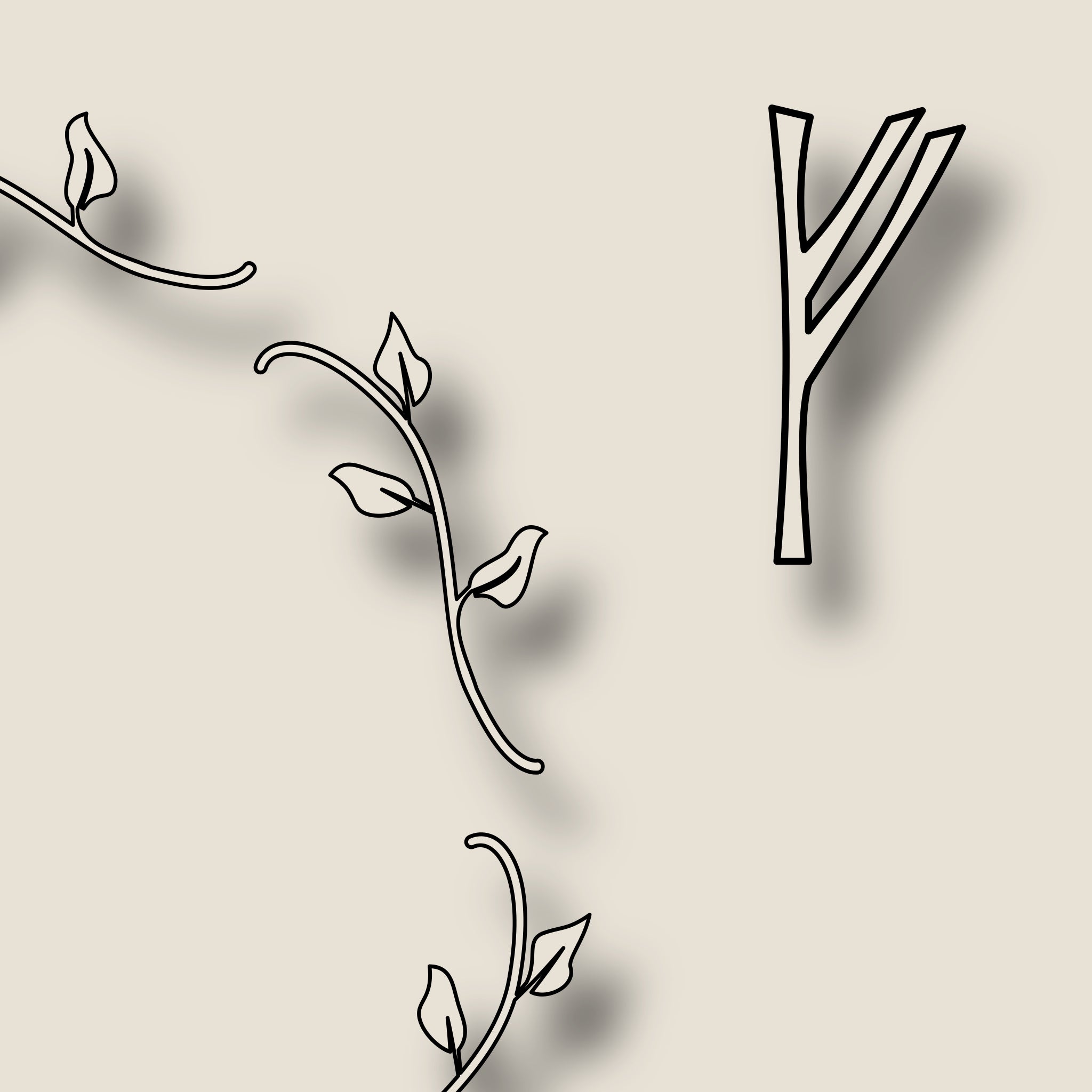 Our Vine Border paired with our Branch Rune Style
Custom Elder Futhark Rune Sets, Made In Canada By True North Runes